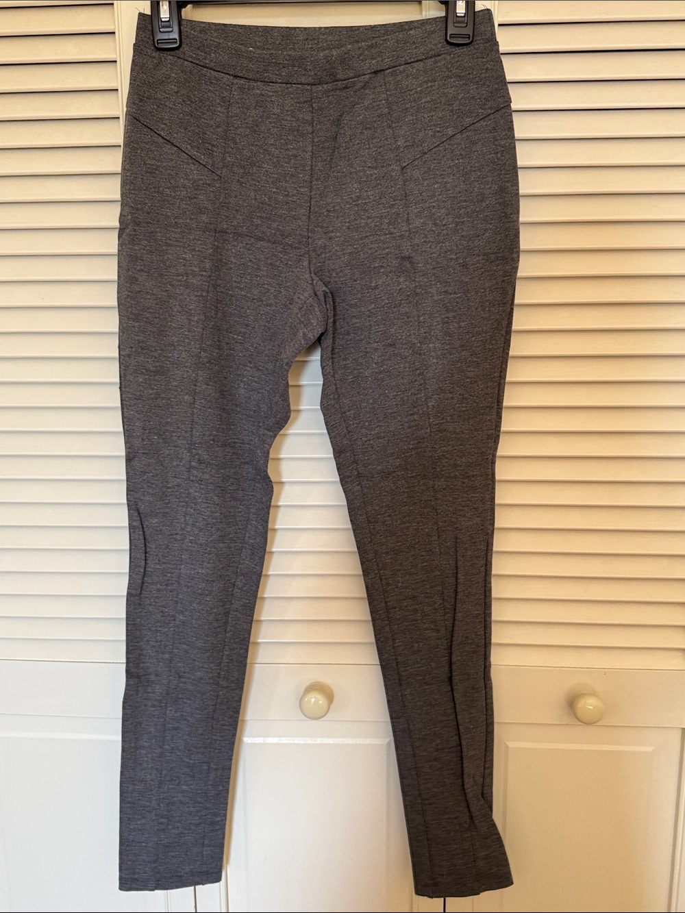 Grace Elements Charcoal Ponte Skinny Pants
